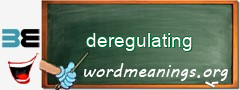 WordMeaning blackboard for deregulating